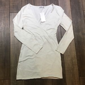 Tobi off white wrap style dress